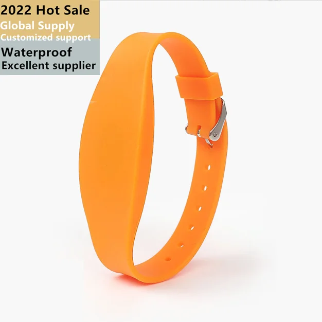 Cmrfid 125khz Silicone Rfid Wristband Bracelet Dual Chip Tk4100 T5577 Adjustable 13.56mhz Nfc Rfid Ticket Hand Wrist Band