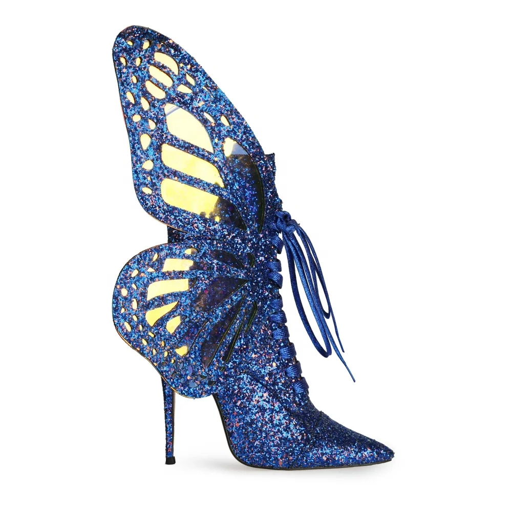 Spring New Collection butterfly Heels Shoes for Women and Ladies Customized logo Add Be Freely