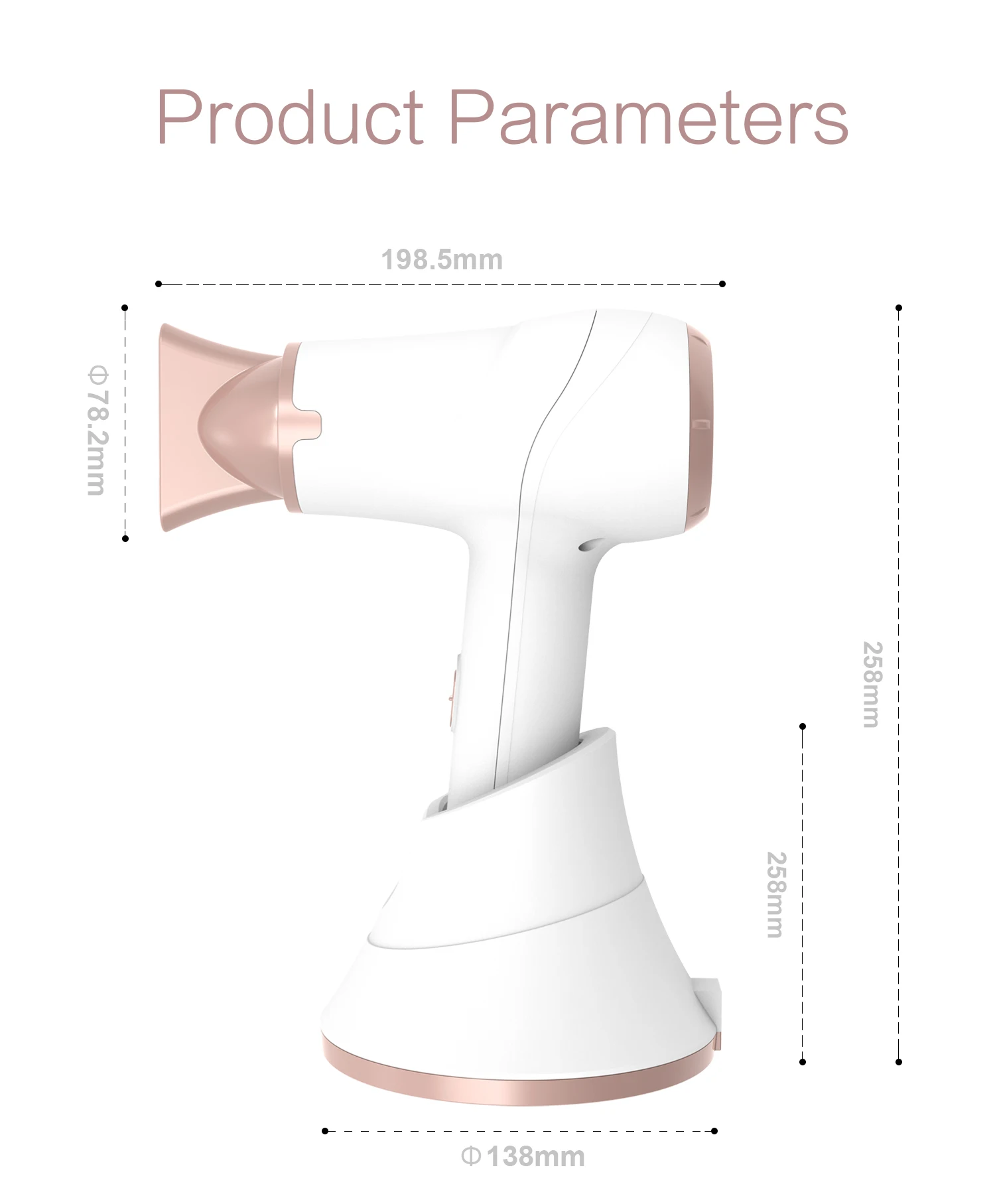 Rechargeable Battery 5000 mAh Portable Factory Professional Hair Dryer OEM DC Motor With Adaptor Concentrator