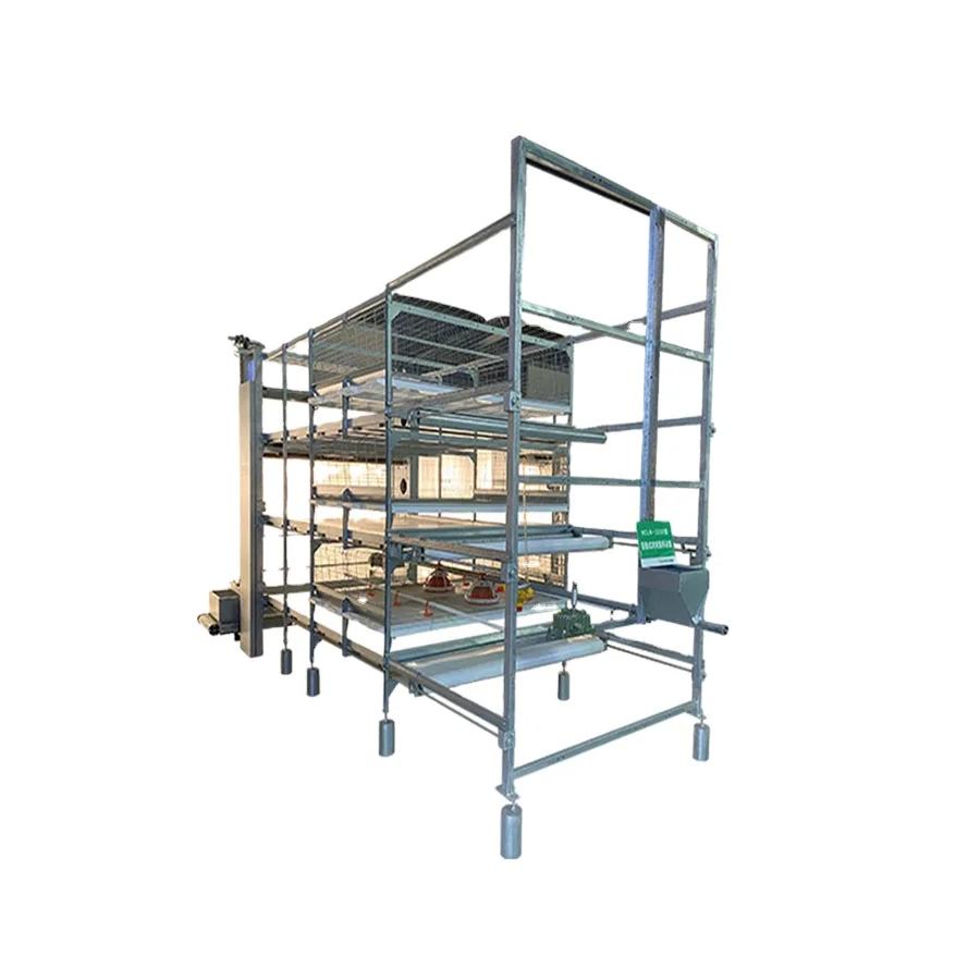 Автоматическая курятник бройлера с оборудованием для птицы, многослойная клетка для выращивания куриных ферм, горячеоцинкованная, горячеоцинкованная, 128 птиц