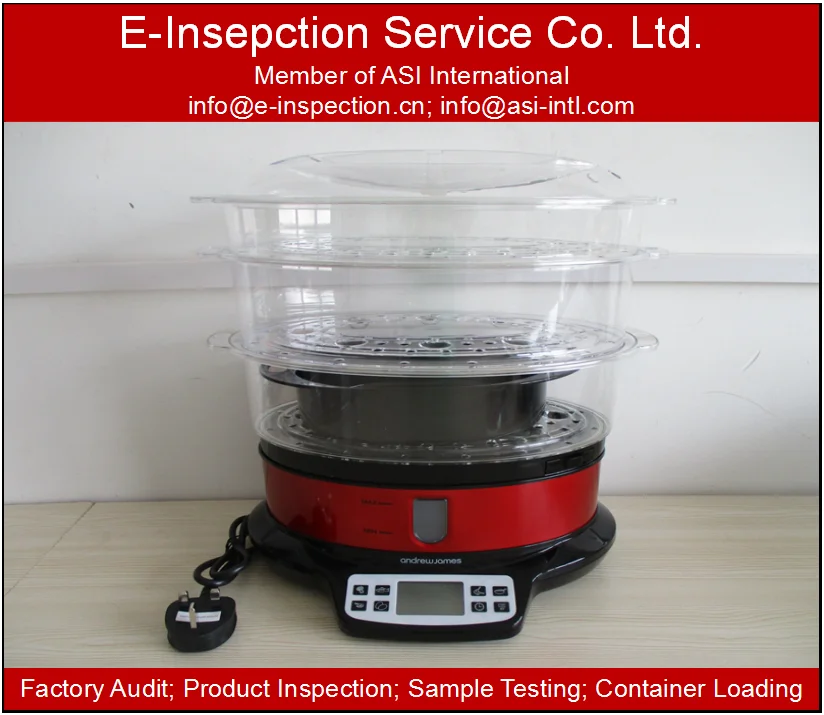 Shenzhen 3rd party Final inspection quality control Food Steamer inspection service in China