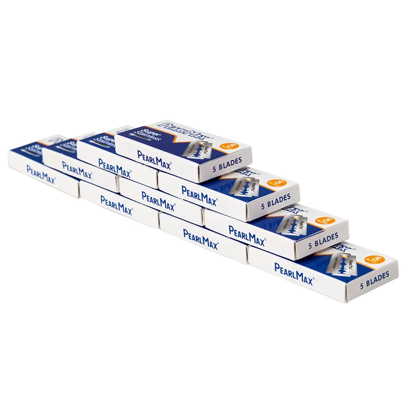 Pearlmax Safety Sharp Razor Blades Mens Disposable Stainless Steel Double Edge Shaving Blades
