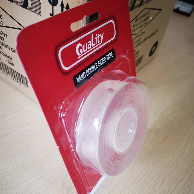 Custom Reusable Car Acrylic Foam Double Sided Tape, Strong Viscosity Self Adhesive Rug Carpet Seaming Gel Transparent Nano Tape