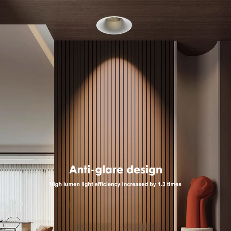 ALLWAY New Arrival Ceiling Recessed Mounted Indoor Hotel Porject 3w 5w 7w 9w 12w Round Shape Aluminum LED Downlight