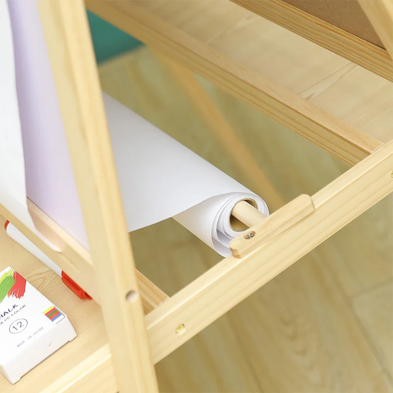 Easel for Kids Stand Pine Wooden Standing Easel Drawing Board Educational Learning Kids Toys For Girls &  Boys