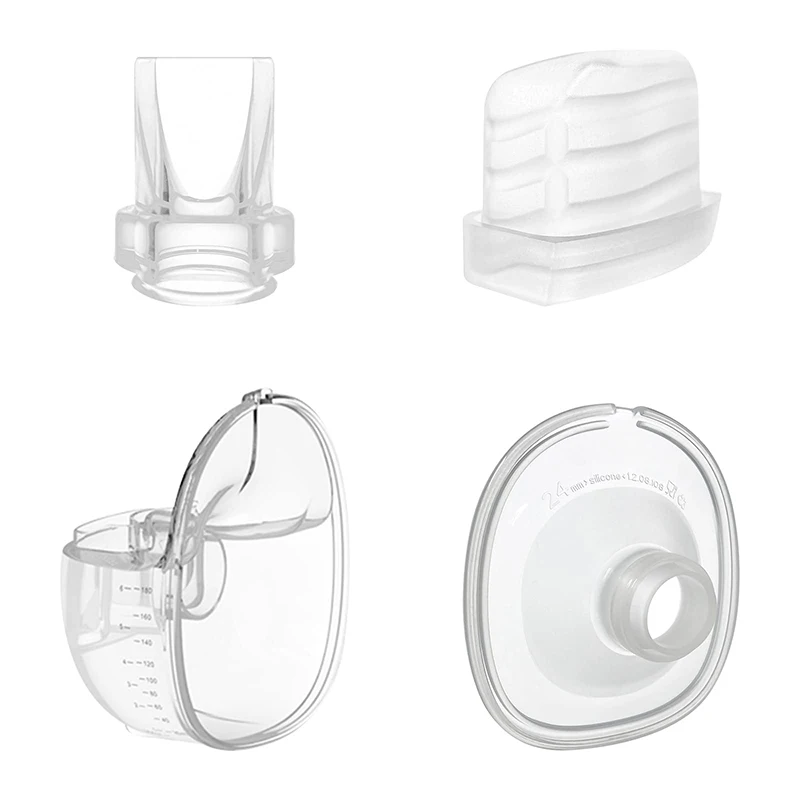 Wearable Breast Pump Replacement Parts Compatible with S18 S21 Duckbill Valve Silicone Diaphragm Flange Breast Pump Accessories