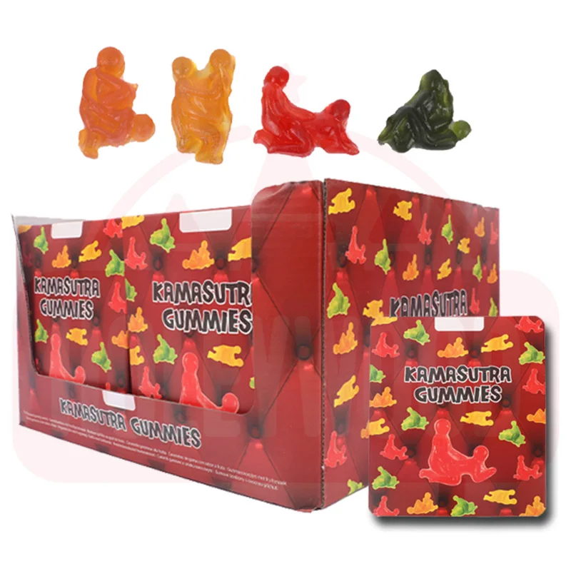 Holeywood 3D 96g Gummy Candy Mixed Fruit Flavored Fudge Intimate Moment Fun Halal Fudge Confection