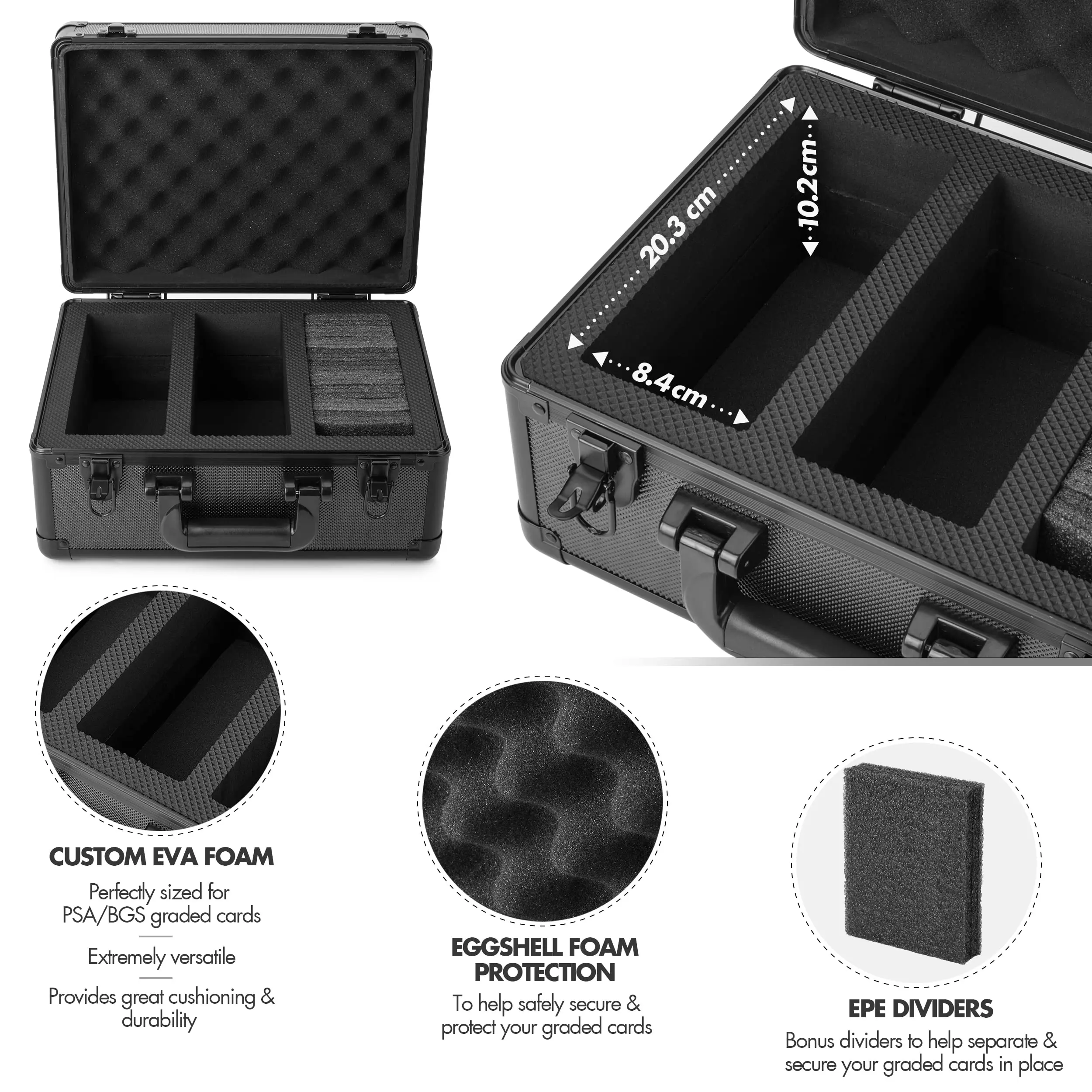 Magnetic Card Holder Magic The Gathering Toploader Aluminum Frame Case Mtg Pokemon Tcg Graded Trading Card Storage Box