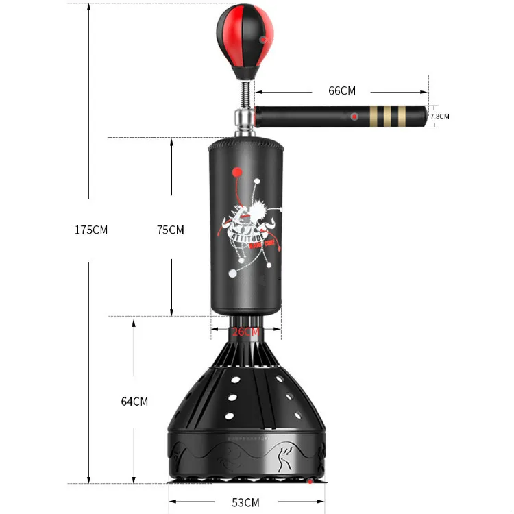 Многофункциональная тренировочная Самостоятельная спиннинговая боксерская груша с скоростным мячом