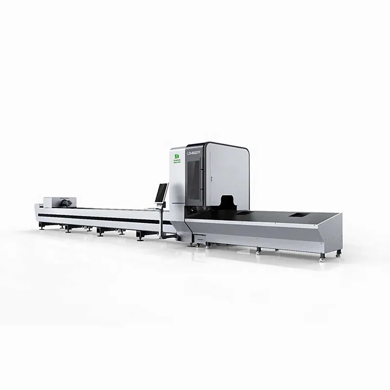 6024 Fiber Laser Cutting Machine 1500W Metal Tube Raytools Brand Laser Head Cypcut Control System Servo Motor Drive Retail