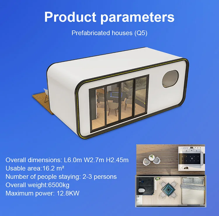 Van Modular Homes China Prefabricated Wooden Capsule House Container Luxury Modern  Japanese Style House