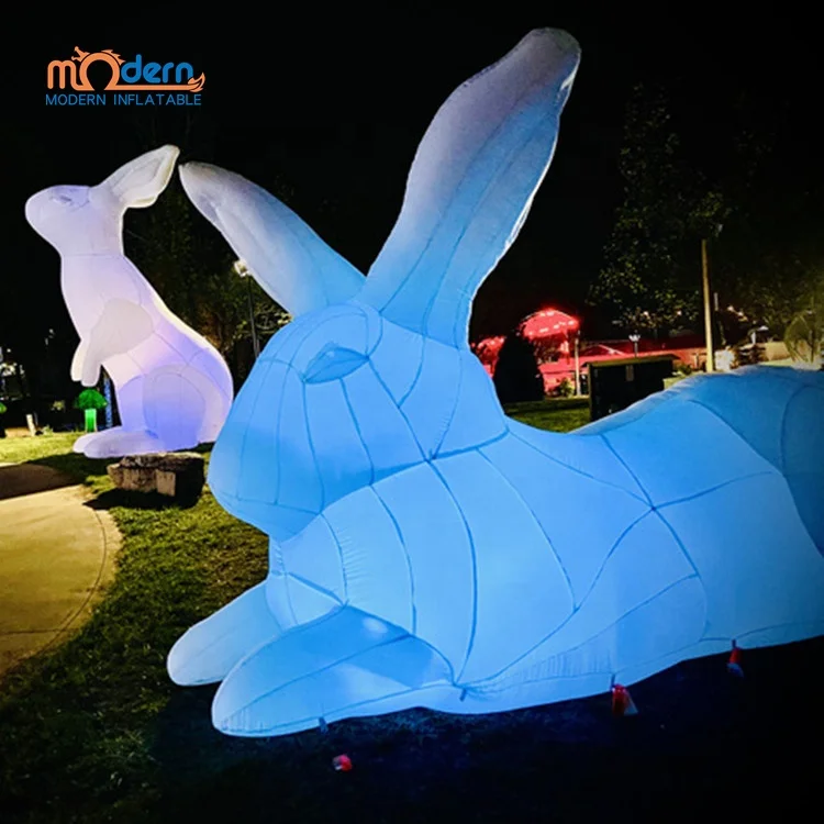 2022 Hot sale giant inflatable Easter bunny for Easter decoration