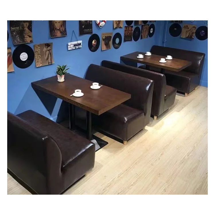 Leather Bar Heightrestaurant Wood Style Modern Tufted Booth With Wood Legs