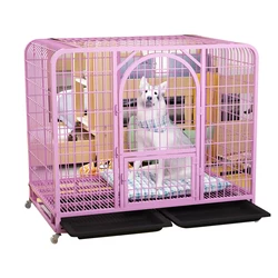 New Style Heavy Duty Pet Cages High Strength Metal Carriers Free Dog Cages and Crates Large Dog Cage With Wheels