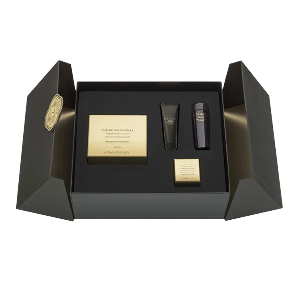 Custom Double Door Cardboard Paper Box Packaging Cosmetic/Perfume Cardboard Box With Insert