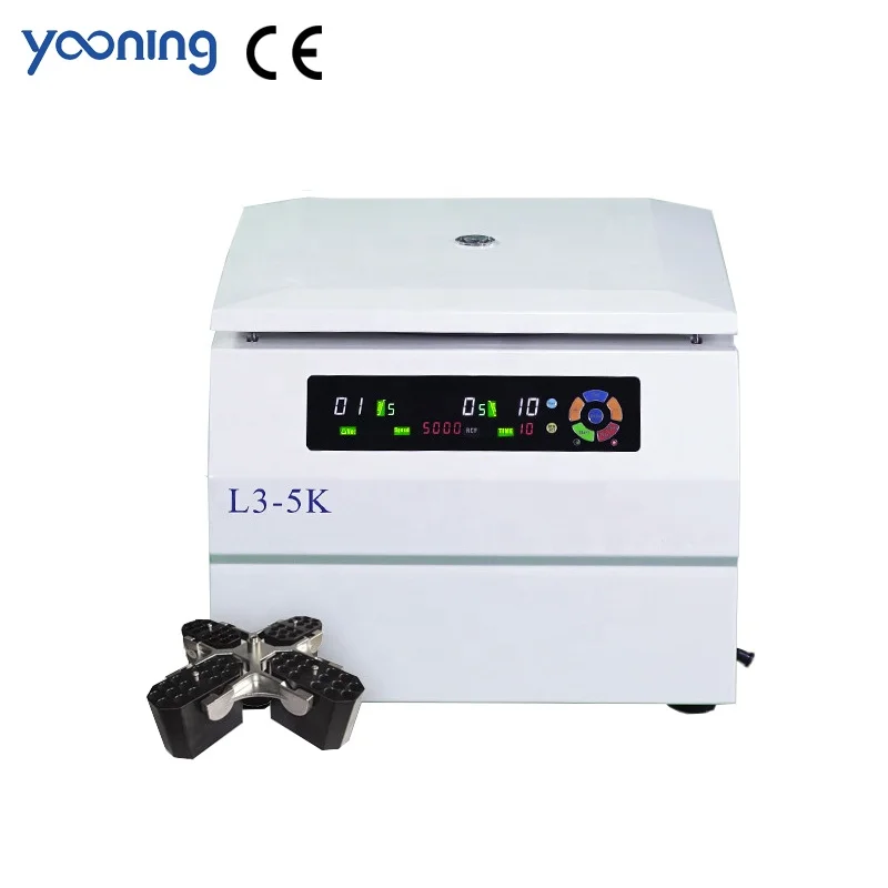 L3-5K Table Low Speed Centrifuge Laboratory Centrifuge Micro Low-noise Miniature Protect Sensitive Samples 5500 Rpm 4*250ml YN