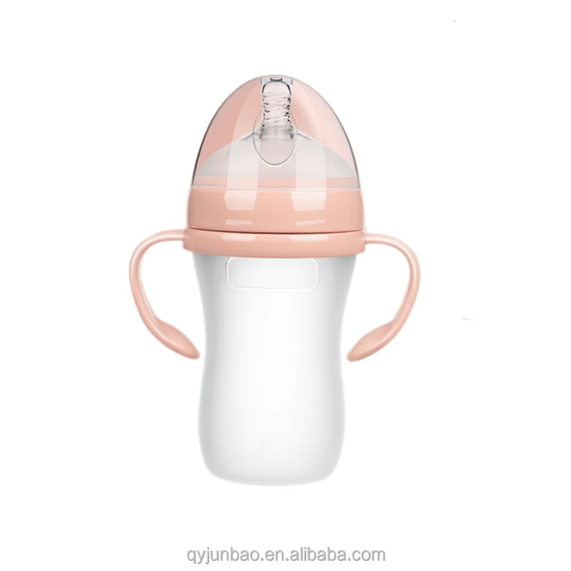 BPA Free Baby Feeding Bottles Food Grade Baby Breast Milk Bottle Manufacturer High Quality Silicone Baby Bottles