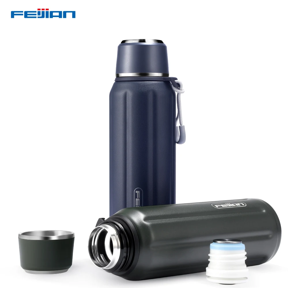 
FEIJIAN Sports Thermoses 600ml 304 Double Wall Stainless Steel Vacuum Flask Outdoors Portable for Hiking 