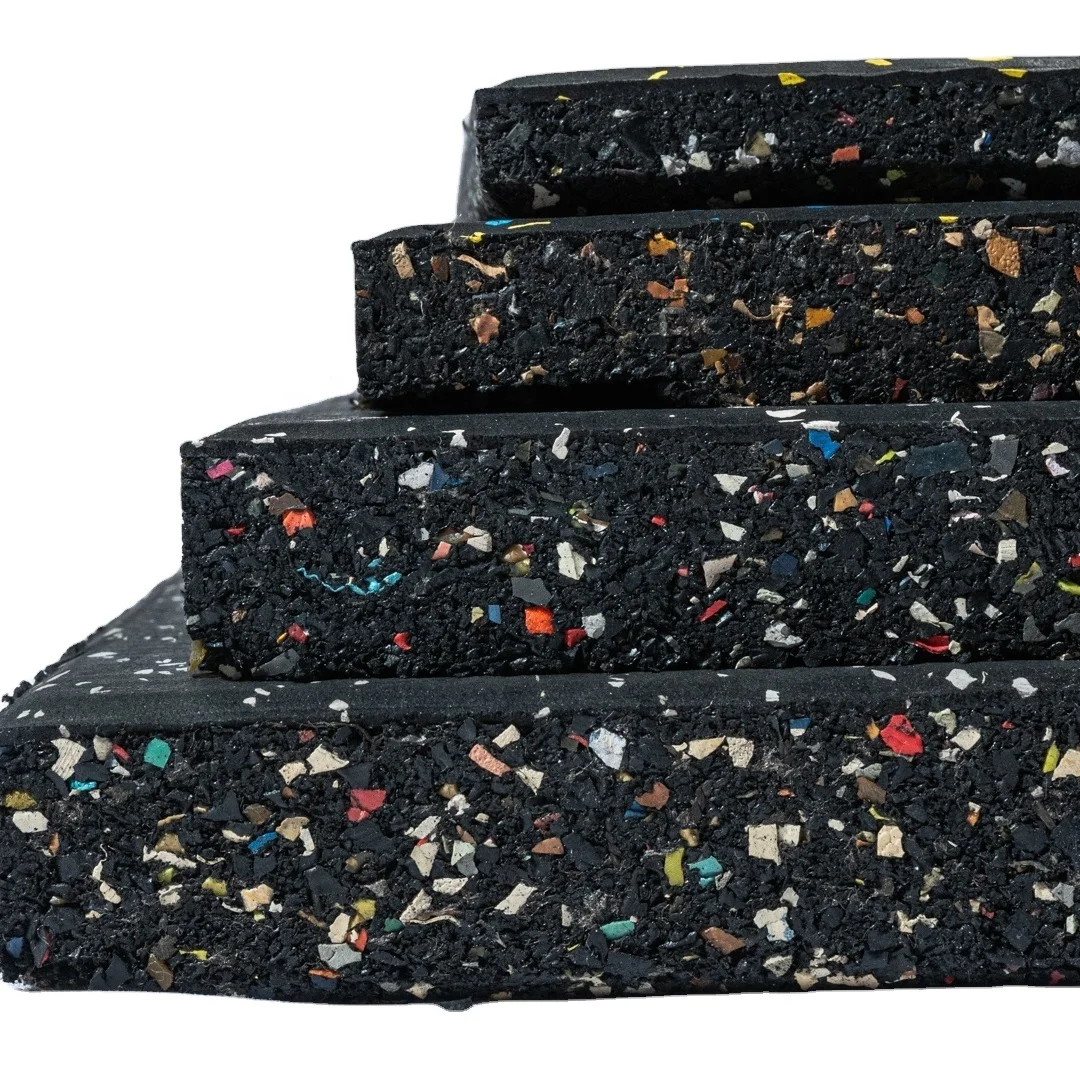 Wemax High-Performance Anti-slip Waterproof 1000*1000*20 mm Gym Floor Mat Composite Rubber Fitness Mat Rubber Flooring