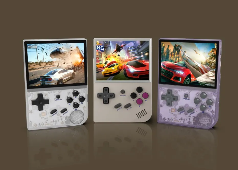 Hot sales RG35xx 3.5 Inch retro portable handheld Game console wireless and wired gamepad  connection support with Linux system