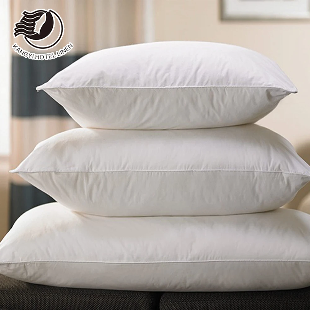 2023 Collection Super Soft Pure White Used 5 Stars Hotel Polyester Filling Pillow