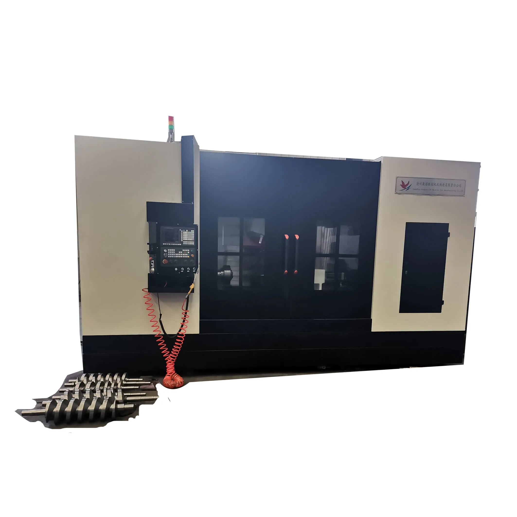 2022 Hot Sales Replaceable Tool Shaft 1000mm Lgx320x1000 CNC Spiral Rotor Milling Machine (Five-Axis Linkage)