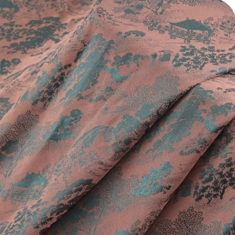 New style two-color Jiangnan misty rain two-color jacquard national wind fabric clothing and dress