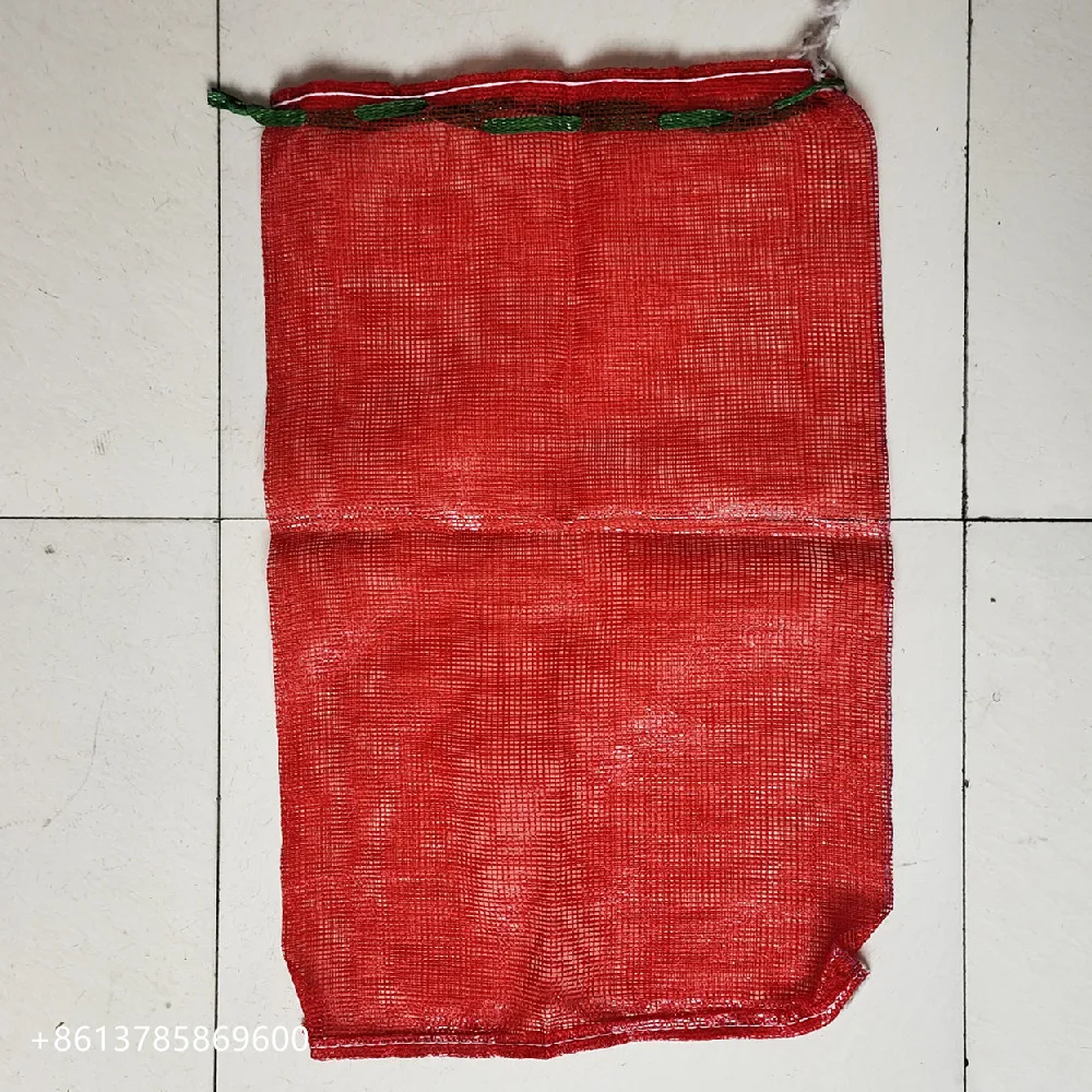 Good quality polyethylene PE leno mesh bag for packing vegetables potato bags