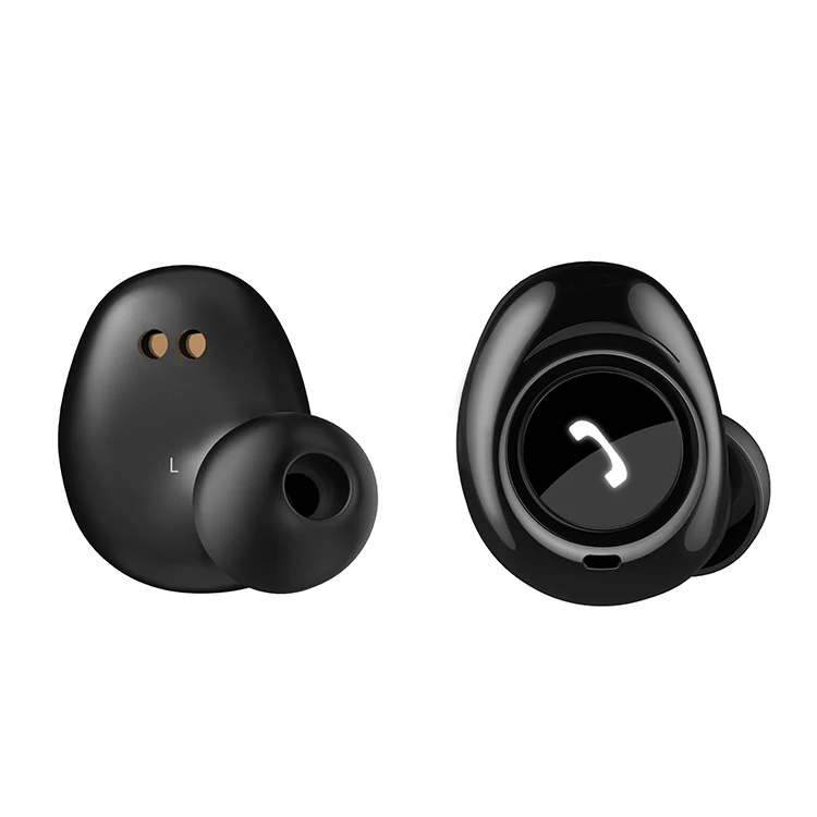 Custom logo twins wireless headphones with charging case