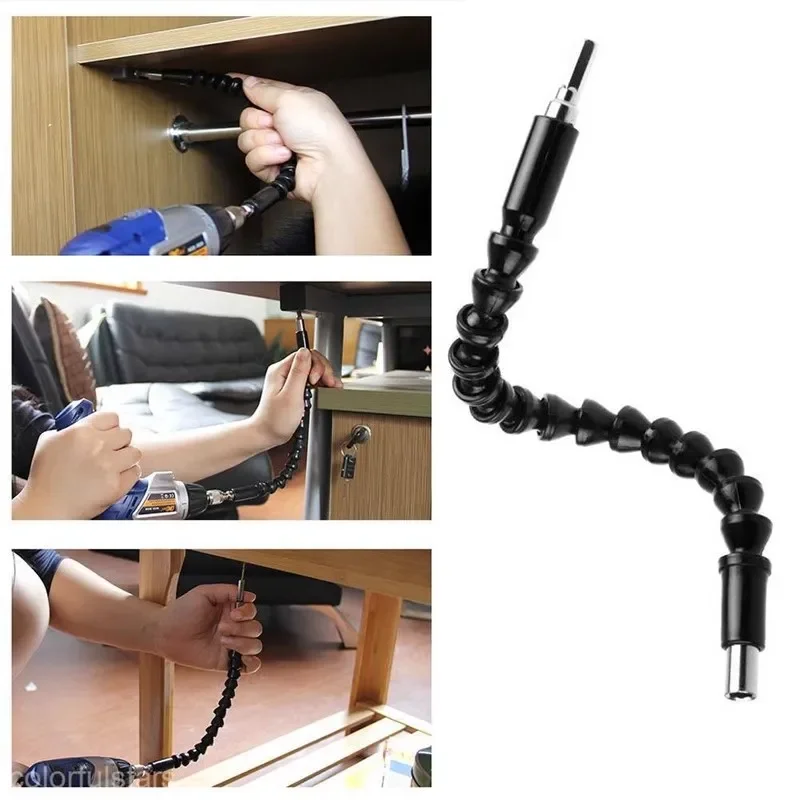 Flexible Shaft Drill Bit Extension Holder, Link For Electric drill extension rod, Hex Screwdriver Soft Shaft Driver Extend Rod