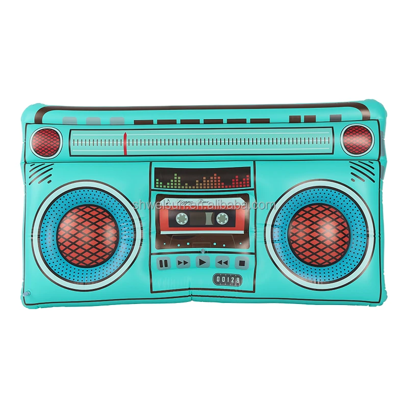 Custom Design Toys Novelty Radio Shape PVC Made Swim Mattress Inflatable Pool Float