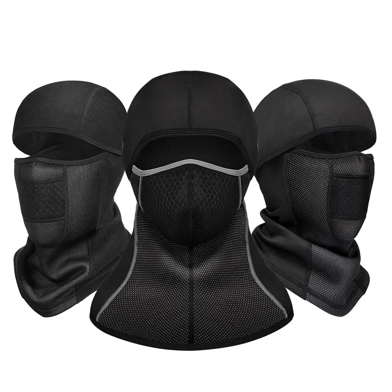 Yohi Embroidery Gun Pistol Balaclava Ski Face Mask Full Cover Double Thermal Knitted