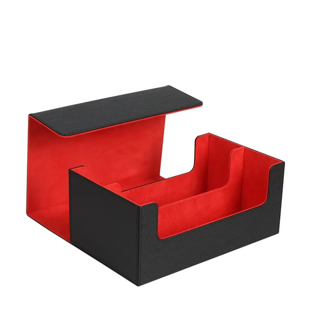 HONG HUAN  For Large capacity P.s.a Leather velvet Custom Collector Gift Storage Box Graded Psa Graded Rating card brick box