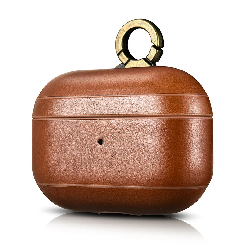 Customized Genuine Cowhide Leather Real Leather Protective Case for AirPods Pro, for AirPods Case