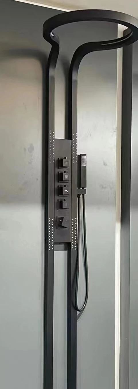 Tiktok Trend Rainfall  Piano Key Hot and Cold Sprinkler Massage Shower Sets System Panel