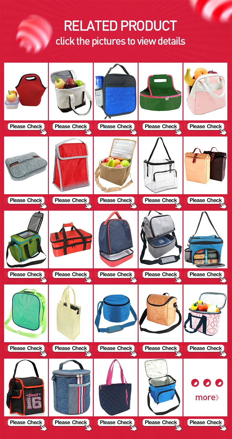 2019 Hot Picnic Outdoors Wholesale Nylon Customized Cooler Tote Insulated Meal Prep Bag for Lunch Containers