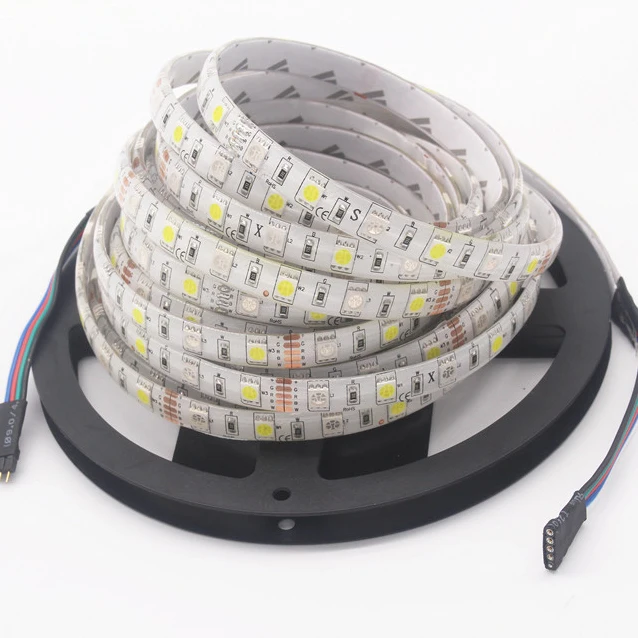 5050RGBW 60leds flexible led strip light DC12V SMD CCT white+RGB waterproof led strip light