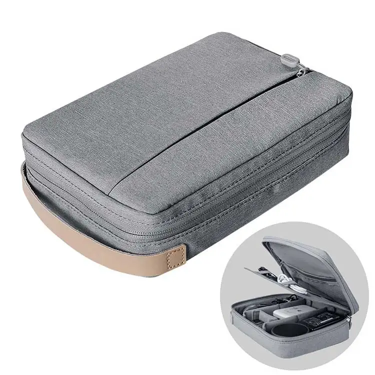 Electronic Accessories Cable Organizer Bag Travel Pouch Storage Bag for Memory Cards Detachable Large Capacity Bag