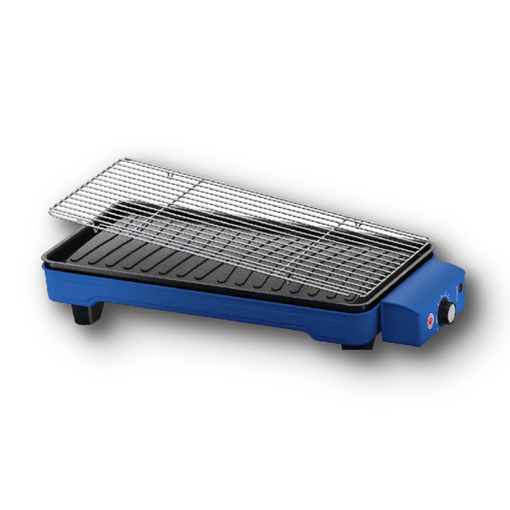 Hot Sale Home BBQ Electric Grill & Griddle 2-in-1 Smokeless Non-Stick Adjustable Rotation Temperature Knob