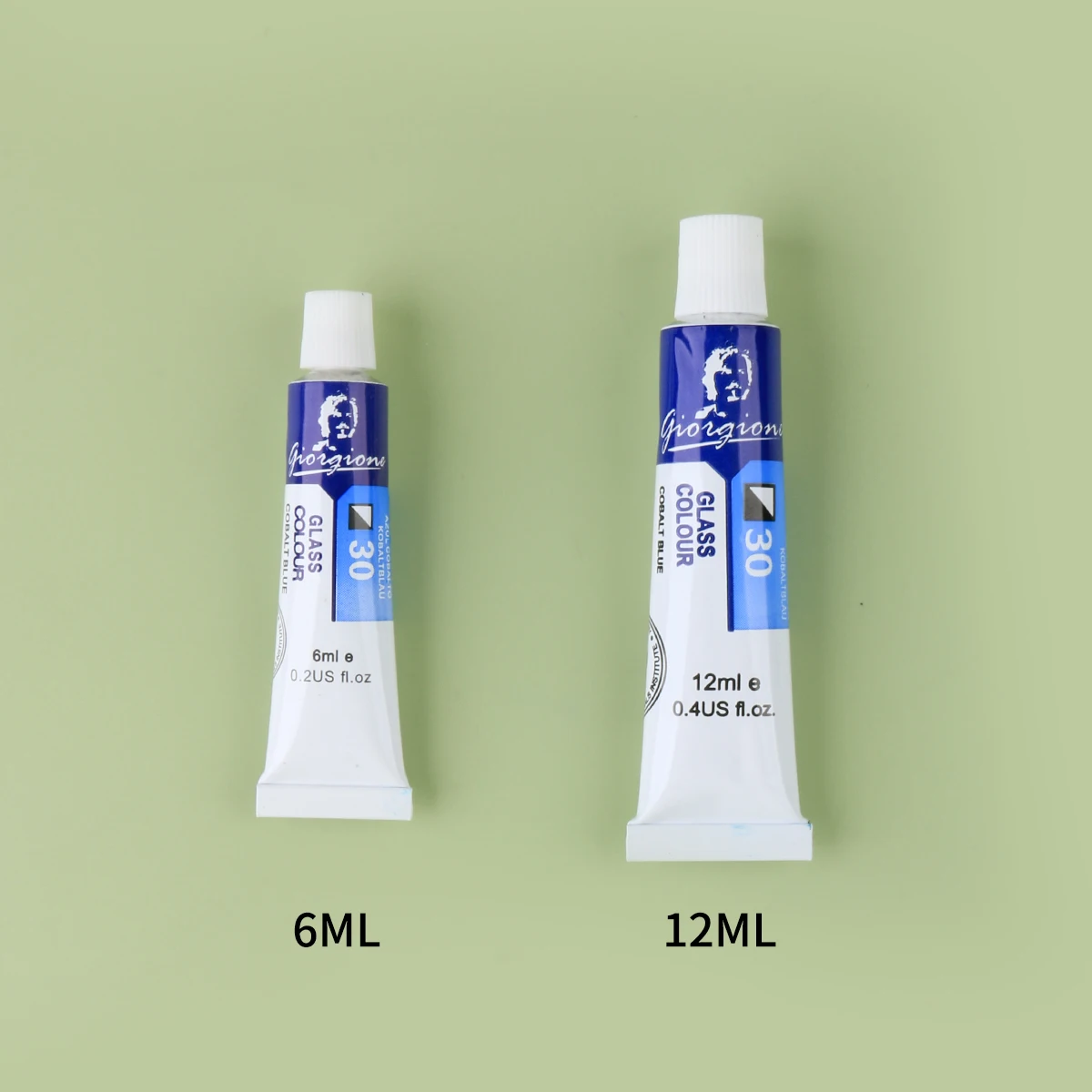 Giorgione Newest Artist Paint Colors 12 colors G-7068 Aluminum Tube 12ml Glass Paint Sets For Kids Painting