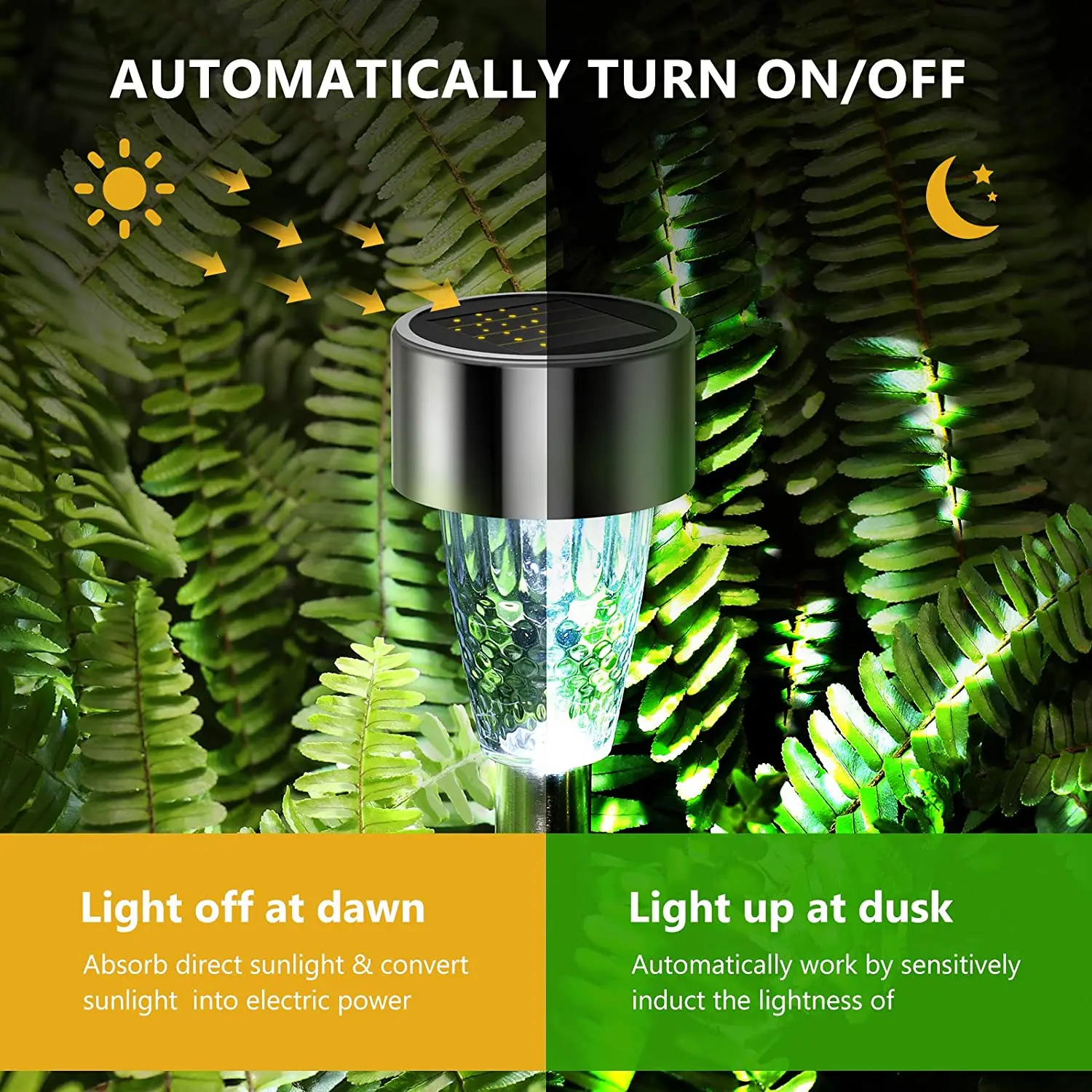 Dropshipping Outdoor Wholesale Lawn Decoration Stainless Steel Led Solar Lights For