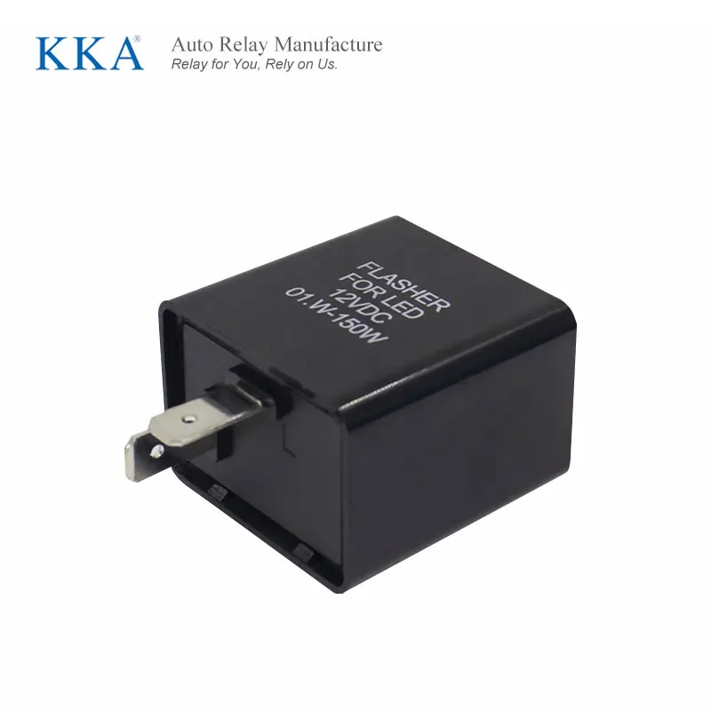 KKA-LF2P 12V 2PIN Светодиодный проблесковый маячок для мотоцикла указатель поворота черный и оранжевый