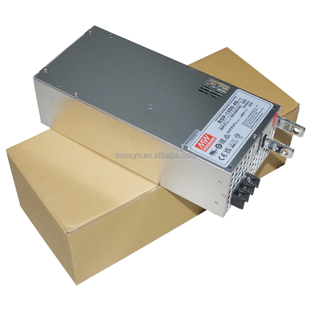 Meanwell RSP-1500-12 With PFC And DC Fan 1500W Single Output AC To DC Power Supply 12V Lighting Transformers Electric