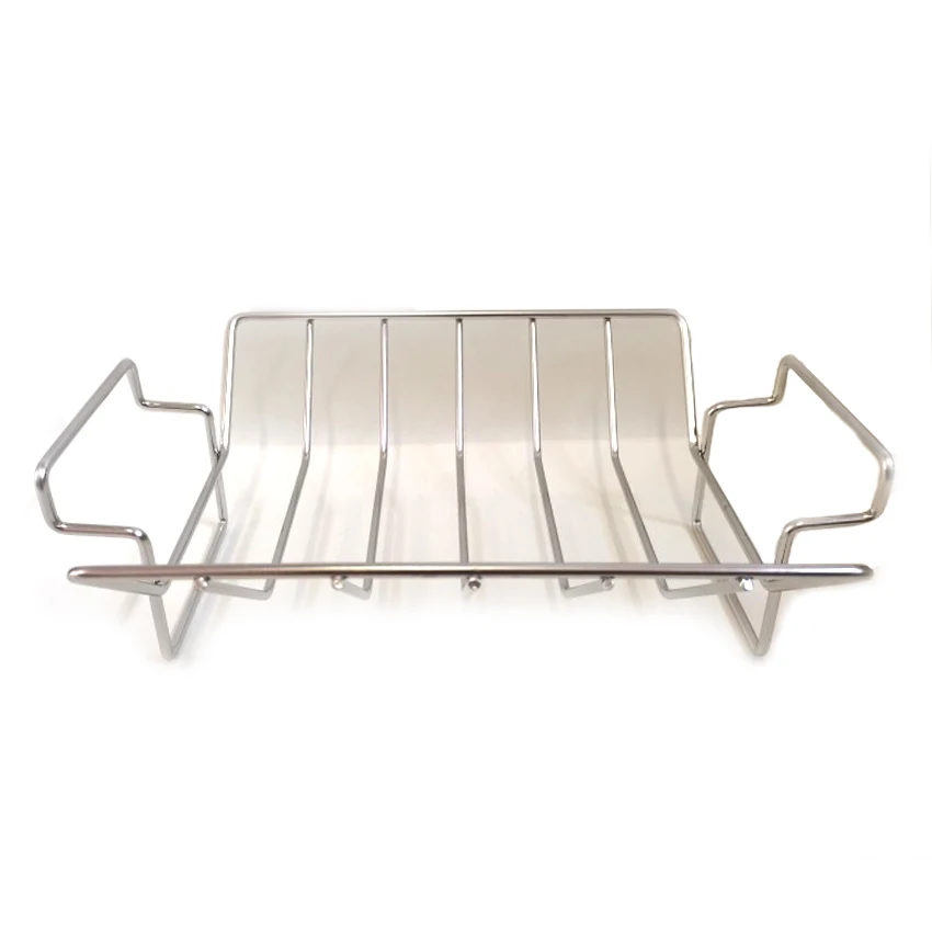 Non-Stick Stainless Steel Chicken Roasting Rack Barbecue Tools Turkey Roast Rack 100% 304 stainless steel BBQ Rib Rack