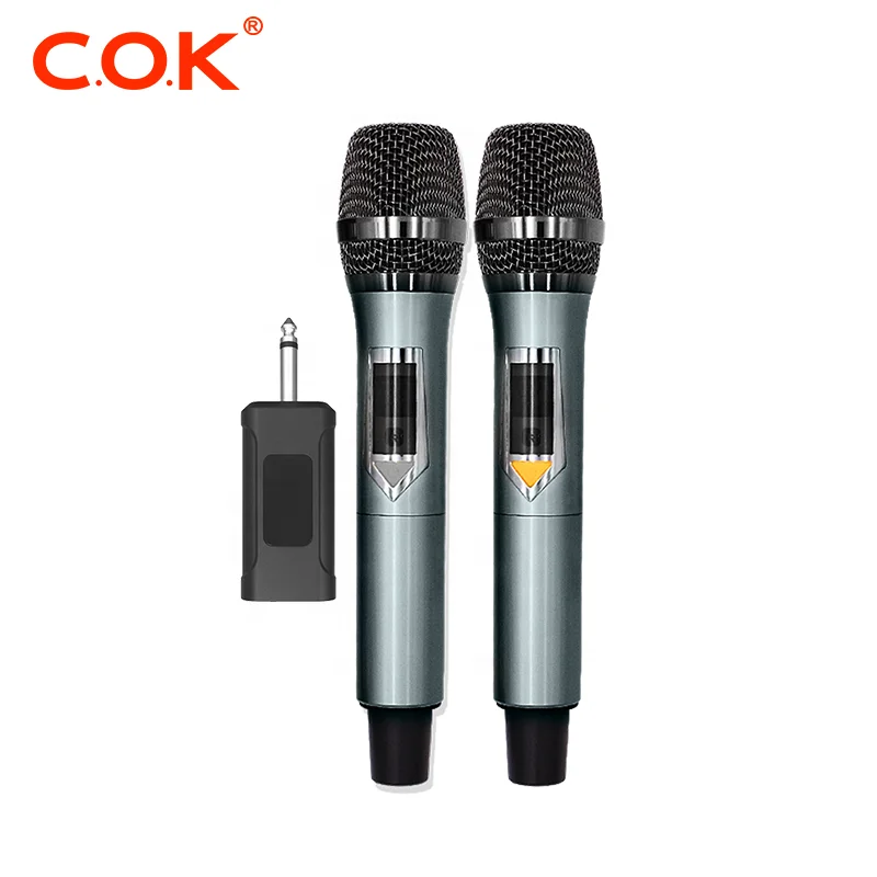 handheld 4400mah battery powered rechargeable microfon professional wireless microphones wireless microphone for video