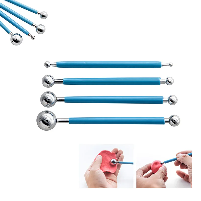 Cross border Ceramic Tools Set of 24 Ceramic Clay Sculpture Knives, Clay Sponge Balls, Silicone DIY Point Drill Pen