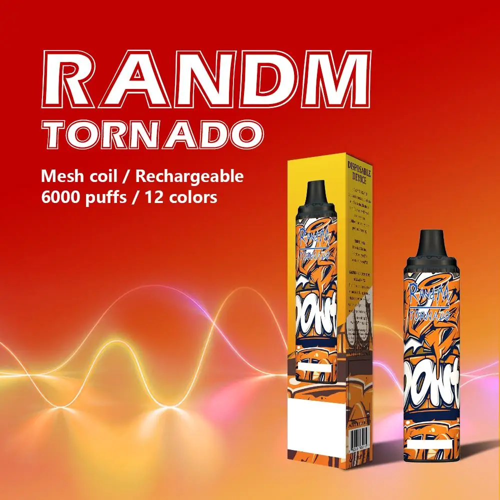 Fumot  Authentic RandM tornado Vape Pen 6000puffs mesh coil with adjustable airflow with fast shipment