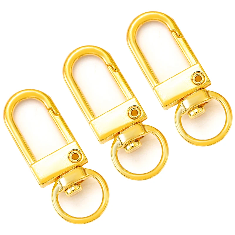 7 color Mixed Alloy Chain buckle Keychain accessories DIY Jewelry Accessories Multifunction Jewelry Making Findings 34*12mm V129