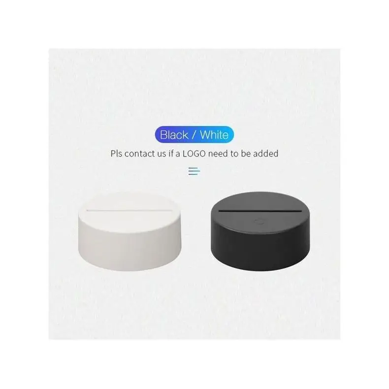 Microprocessor Touch Light with Packaging Box LED Nightlight Base Factory Touch Base USB Charging Crack Base