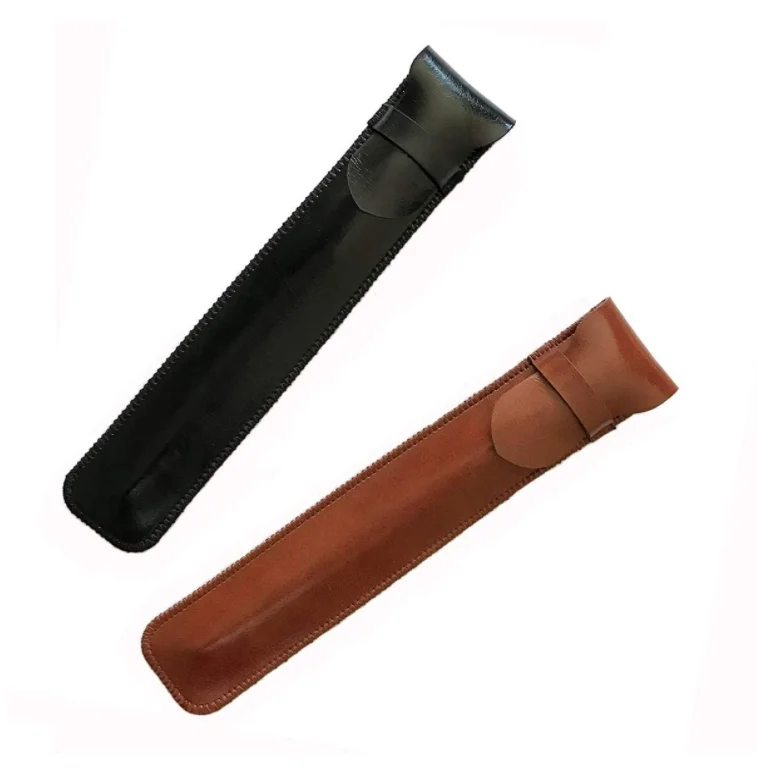 classical style luxury leather pen pouch  small leather pouches for pen gifts pen cover